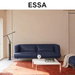 [에싸] 코르티나 3인 크라비츠 패브릭 소파+스툴+막대쿠션2개