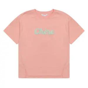 [소이] 여아 레터링 트임 포인트 반팔 티셔츠 22M0451_OR [P003792455]