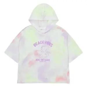 [소이] 여아 타이다이 곰돌이 후드 반팔 티셔츠 22M5451_VI [P003792472]