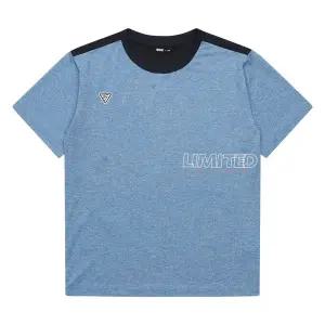 [소이] 남아 카치온 배색 트레이닝 반팔 티셔츠 22M0401_BL [P003792499]