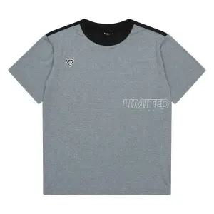 [소이] 남아 카치온 배색 트레이닝 반팔 티셔츠 22M0401_GY [P003792500]