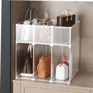 l DIY 반투명 가방 진열 수납장(52x46x53cm)