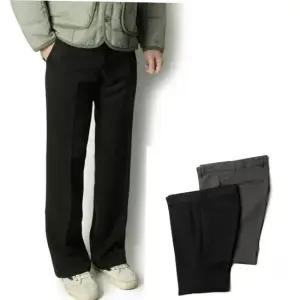 남자작업복 와이드 부츠컷 슬랙스 겨울 남성 정장 바지 나팔바지