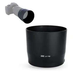 Canon RF 100-400mm F5.6-8 IS USM 및 EF 70-300mm f/4-5.6 IS USM 렌즈용 JJC ET-74B 총검 전용 렌즈 후드