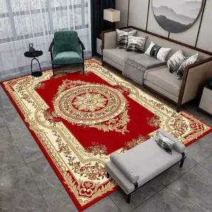 페르시안 카페트 사계절 인테리어 러그 대형 바닥 매트 벨벳