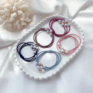 [신세계라이브쇼핑][옷자락] 여자 사계절 데일리 진주 고탄력 헤어끈 세트