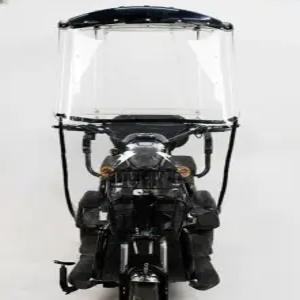 스쿠터 캐노피 우산 윈드스크린 오토바이 차양막 덮개 배달 커버 비 방풍 보호