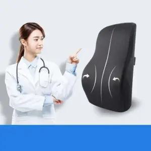 의자허리쿠션 메모리폼 등받이 등쿠션 의자 허리쿠션 사무실 차량