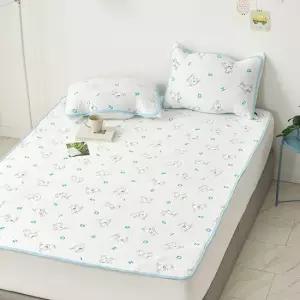 [애끌리아] 흰둥이 HR 3중직 냉감 밴딩패드 150x200)