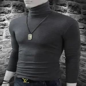 남자 목티 반목폴라 반폴라 반터틀넥 머슬핏 니트