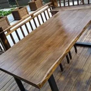 우드슬래브 스벅테이블 원목 테이블 2400 우드슬랩