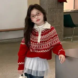 [베이비맥스] 윈터 반집업 니트 티셔츠 R16156 [P003740721]