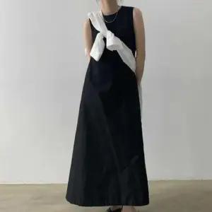 [JED] A라인 히든포켓 롱원피스 심플 사이드 루즈핏 나시