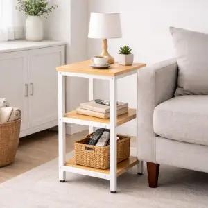 아트박스/가구느낌 배사이드테이블 3단 250 침대 사이드 미니 협탁