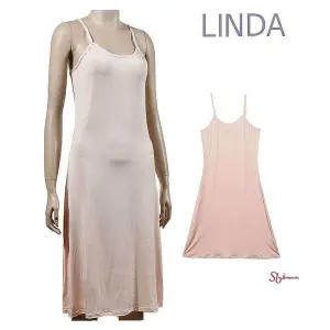 슬림한 깔끔 라인 루즈핏잠옷 인견 슬립원피스mno566