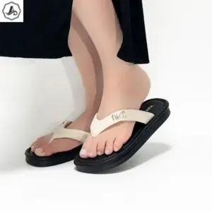 [애슬릿] 통굽 쪼리 발편한 배색 플랫폼 데일리 여름 슬리퍼