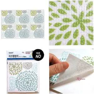 미끄럼방지 욕실 플라워 논슬립 스티커 화장실 6매wxy465