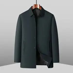 남성용 가을 캐주얼 트렌치 오버사이즈 칼라 재킷 코트 DUCHI3