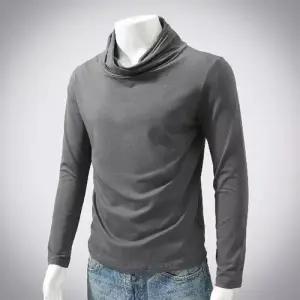 남친 솔리드 티 긴팔 스택넥 폴라티 패피1