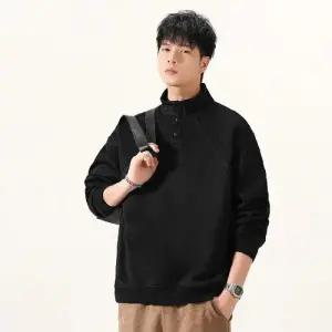 남친 캐주얼 트렌드 맨투맨 상의 폴라티 하이넥 긴팔 패피1