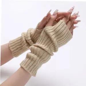 롱핸드워머 겨울 필수템 차가운손 넓은 골지 하프 니트 암워머