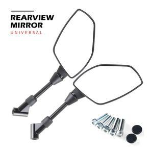 가와사키 ER6F ER6N Z650RS Z900RS 오토바이 범용 백미러, 개조 사이드 미러 액세서리, 8mm, 10mm