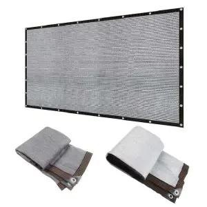그레이 차양막 그물 정원 가제보 UV 차단 햇빛 가리개 발코니 테라스 프라이버시 스크린 펜스 야외