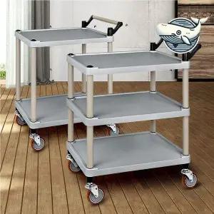 다용도 이동식 서빙카트 플라스틱 자재 식당 이동식트롤리