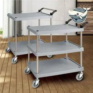 다용도 플라스틱 서빙카트 업소용 이동식 트롤리 이동식트롤리