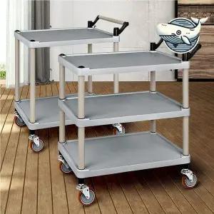 다용도 플라스틱 이동카트 식당용 서빙카트 이동식트롤리