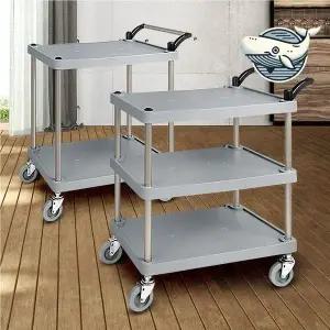 다용도 플라스틱 서빙카트 업소용 주방운반 이동식트롤리