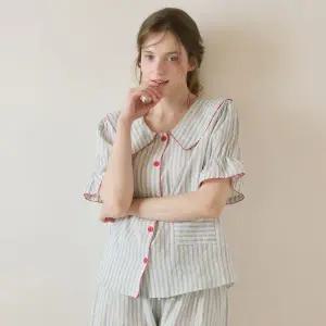 [lunaluz](신세계 사우스시티)여성 빌리ST 코튼 반소매 세일러카라 투피스 잠옷