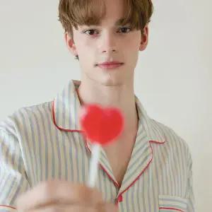 [lunaluz](신세계 사우스시티)남성 빌리ST 코튼 반소매 카라넥 투피스 잠옷