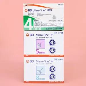BD 인슐린펜니들 마이크로파인 울트라파인 멸균주사침 32G 31G 일회용 당뇨 바늘