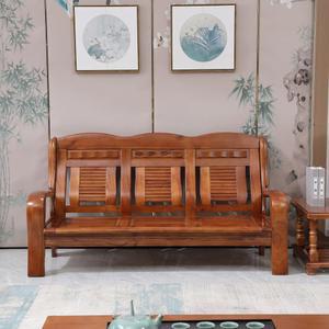 단단한 나무 소파 대변 목적 스툴소파 아파트 거실 절약형 작은 4인용쇼파