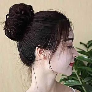 [골드스마일]8p 똥머리가발 여성가발 웨딩헤어 묶음가발 업스타일