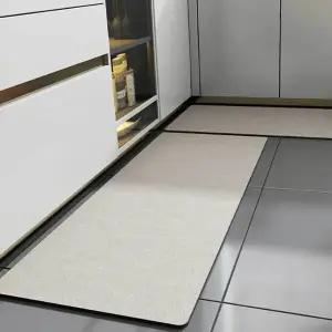 [골드스마일]물세탁 규조토 발매트 베이지 2종세트 발판매트