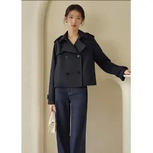 여친 실크 울 면 가을 뽕 트렌치코트 럭셔리 정장 혼방 코트 자켓 원픽3