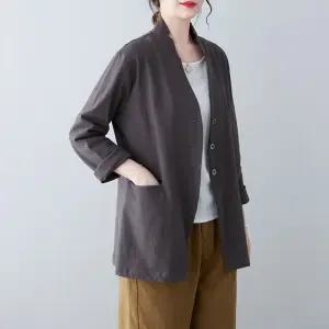 여자 가을 캐주얼 재킷 스판 긴팔 정장 코트 원픽3