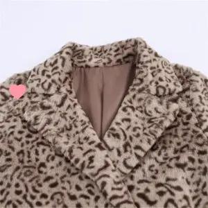 여사친 가을 캐주얼 코트 정장 재킷 긴팔 호피 원픽3