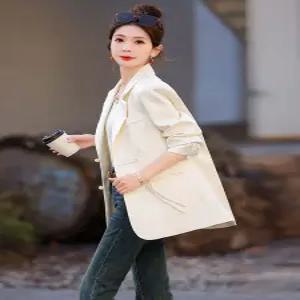 여친 가을 코트 재킷 정장 넥 버클 원픽3