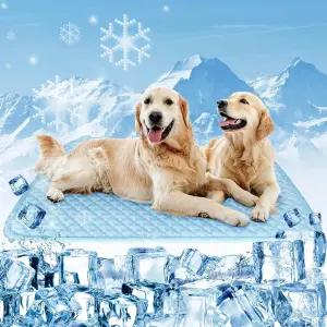 반려견용 두꺼운 쿨링 매트 실내 및 실외 카시트용 미끄럼 방지 침대22 16인치