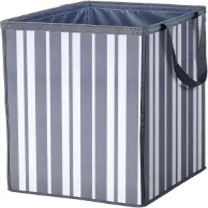 세탁 바구니 74L 옷 장난감 담요회색 줄무늬 1PCS를 위한 접이식 내구성 방수 및 공간 절약형 대형 수납장
