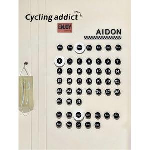 심플한 스타일 숫자 냉장고 스티커 DIY 캘린더 강력 자석