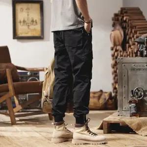 남친 팬츠 면 캐주얼 도톰 레귤러 고퀄리티 아웃도어 조거스타일 전술 패피1