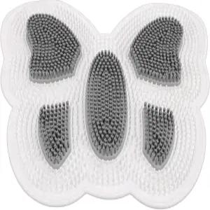 ZJChao 샤워 풋 스크러버 매트 백워셔 각질 제거 목욕 워시 패드 벽 장착 슬립 흡입 컵 TPE PA 40x35cm