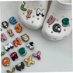 신발장식 동물 캐릭터 알파벳 이니셜 꾸미기 어린이 답례품 유치원 선물용 악세사리