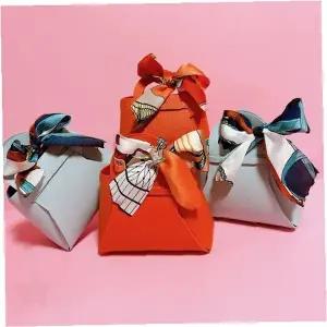 선물포장 구디백 가방형 리본장식 유치원 어린이집 답례품 이벤트용 2색 세트
