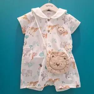 [보리보리/아가방]아가방 CB01 라비 정글 반팔우주복(가방) 01S327502