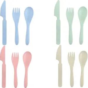 휴대용 밀짚 식기 나이프 스푼 및 포크 세트 재사용 가능한 파티 여행 직장 피크닉 캠핑용